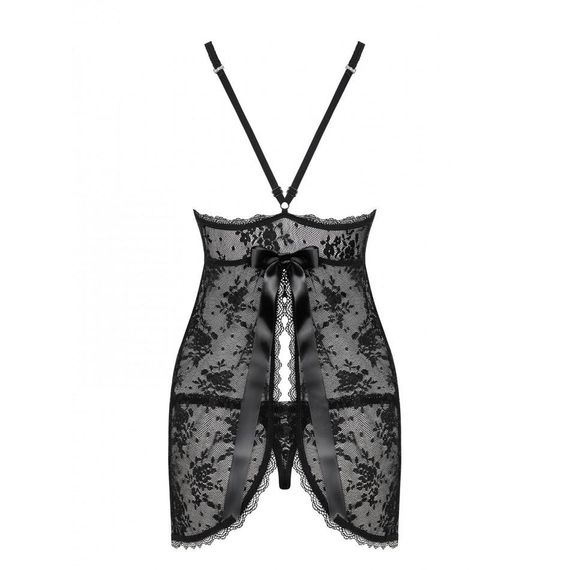 Рубашка Obsessive Behindy babydoll & thong S/M | Зображення 3