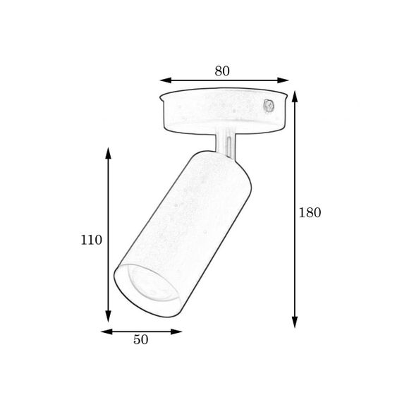 Світильник MSK Electric Tube спот із поворотним механізмом MR 1105-1 GD | Зображення 4