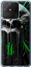 Чехол на Realme Narzo 50A Череп-часы "4100u-2514-17620"