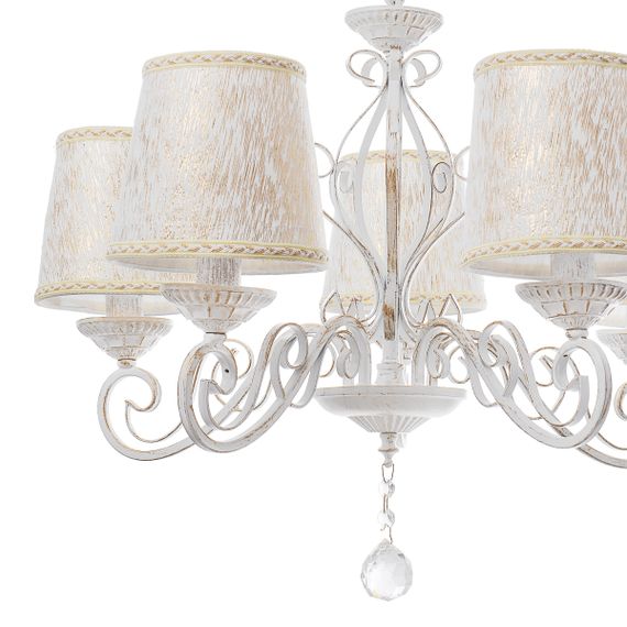 Люстра подвесная с абажуром классическая E14 40W WH (BKL-663S/5) | Зображення 4