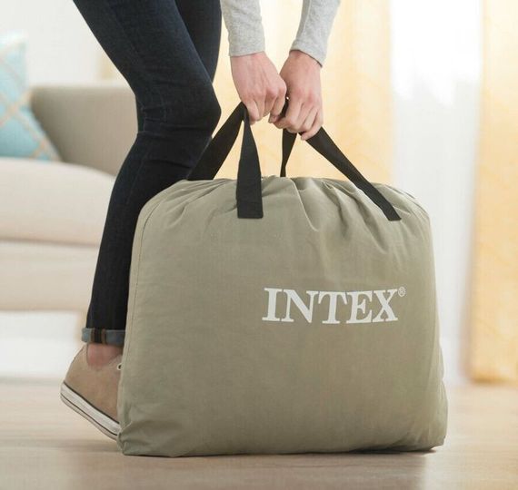 Надувне ліжко  137 x 191 x 33 см, вбудований електронасос. Півторамісна Intex 67768 | Зображення 3