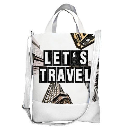 Сумка міська City Let`s travel 34x40 см (SCB_LP010_WH)