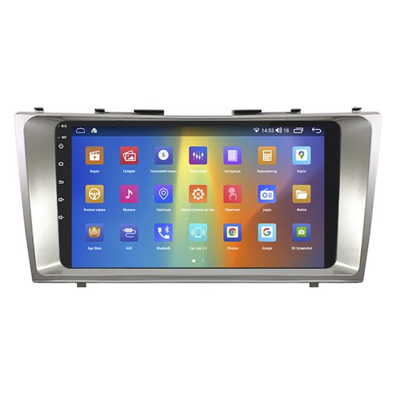 Штатная магнитола 9" Lesko для Toyota Camry VI (XV40) 2006-2009 2/32Gb CarPlay 4G Wi-Fi GPS Prime Тойота | Зображення 1