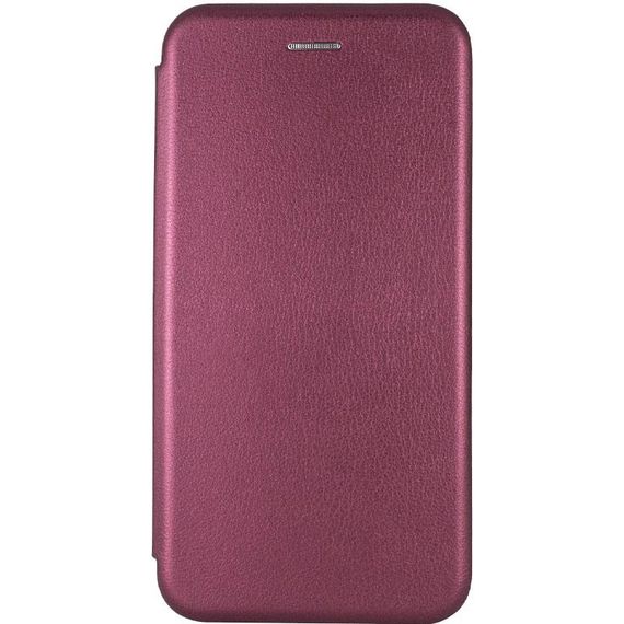 Кожаный чехол-книжка Classy для Apple iPhone 13 (6.1") Бордовый
