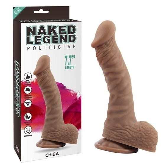Фалоімітатор - Naked Legend Politician 7.7" Brown