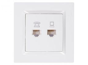 Компьютерная + Телефонная внутренняя (белая) IP20 Latina Ny95000166