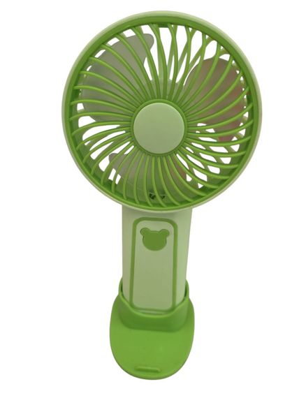 Портативний вентилятор Mini Fan з підставкою під телефон TX-265 6368 USB 3 режими зелений