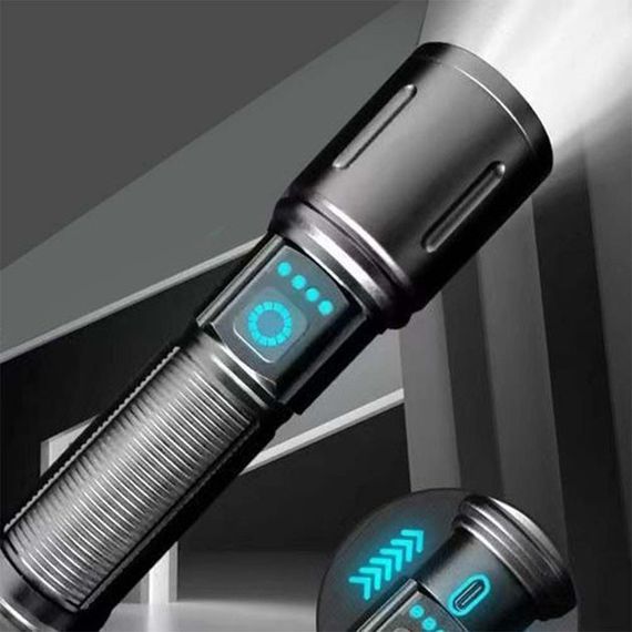 Ручний ліхтарик PLD-606 White Laser LED PM10-TG представлений з функцією масштабування, ZX-922 Power Bank