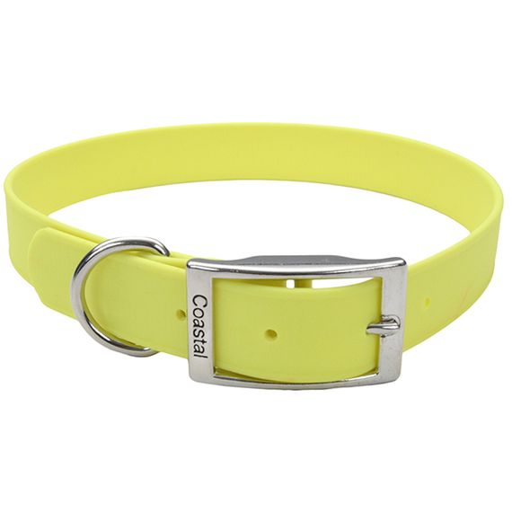 Ошейник биотановый для собак Coastal Fashion Waterproof Dog Collar, 61 см, желтый