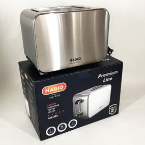 Хорошая тостерница Magio MG-284, Качественный электрический тостер на KO-890 2 ломтика