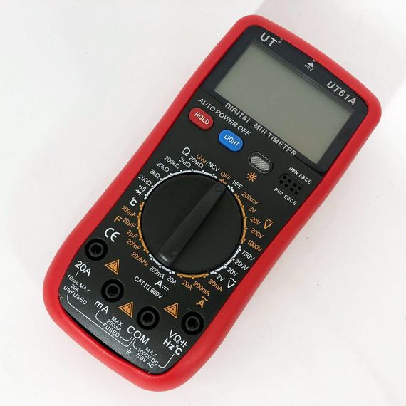 Мультиметр тестер вольтметр Digital UT61A / Тестер для електрика / Тестер для TF-811 вимірювання напруги | Зображення 6