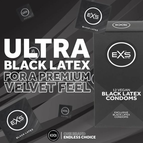 Презерватив - EXS Black Latex Condom, 1 шт. | Зображення 1