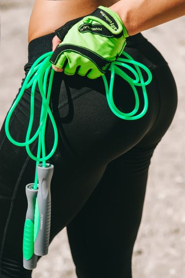Скакалка PowerPlay 4204 Classic Jump Rope Зелена (2,7m.) | Зображення 6