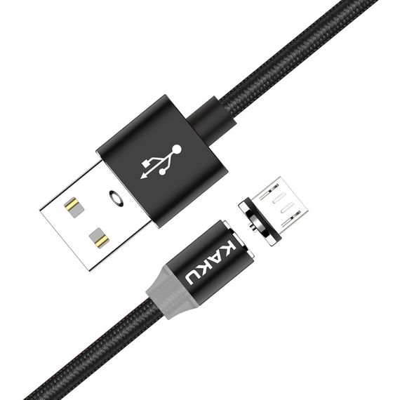 Магнітний кабель Kaku KSC-306 USB - MicroUSB 1m - Black | Зображення 1