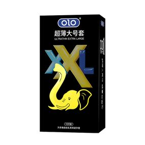 Латексные ультратонкие гладкие презервативы увеличенной ширины OLO - XXL OLO Ultrathin Extra Large, 10 шт Sex Aura