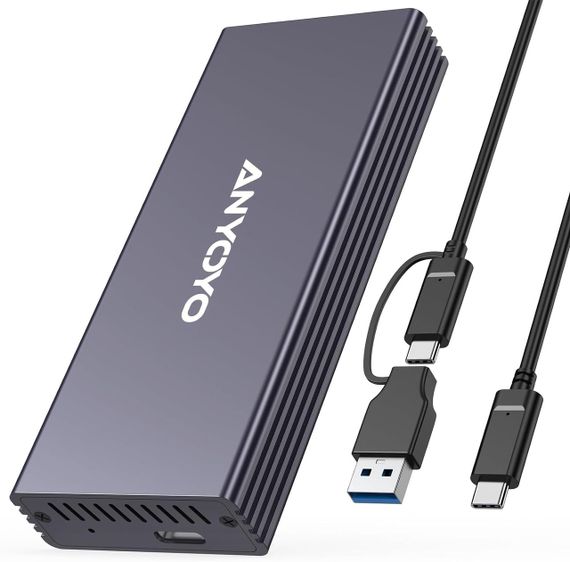 Корпус SSD M.2 NVME, корпус жесткого диска USB 3.2 Gen2x2 20 Гбит/с Корпус твердотельного накопителя USB C