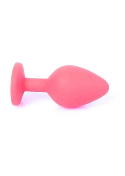 Анальна пробка - Jewellery Silicone Red Plug M Blue Sex Aura | Зображення 5