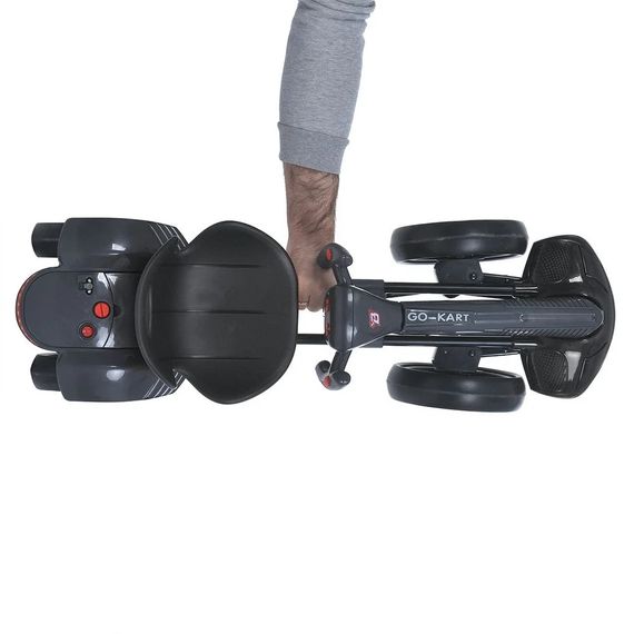 Дитячий електромобіль GO KART F1 з пультом і Bluetooth 390 Вт чорний • Дитячий електрокарт GO KART F1 на акумуляторі з пультом керуванн | Зображення 3