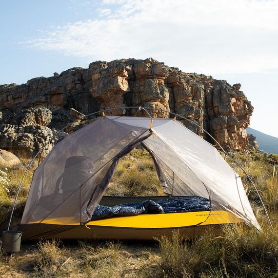 Намет надлегкий двомісний  з футпринтом Naturehike Mongar NH17T007-M, 20D, сiрий | Зображення 3
