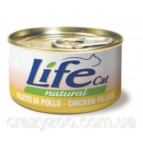 Влажный корм для котов LifeCat Chicken Fillets мясо курицы 150 г 420991