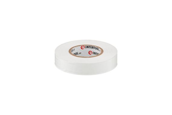 Лента изоляционная Intertool - 25 м x 17 x 0,15 мм белая (IT-0063) | Зображення 1