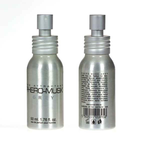 Духи з феромонами чоловічі Aurora PHERO-MUSK GREY, 50 ml | Зображення 1
