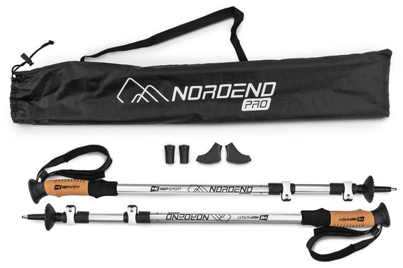 Трекінгові палиці Hop-Sport Nordend Pro сріблясті | Зображення 6