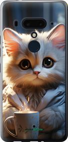 Чохол на HTC U12 Plus Білий кіт "5646u-1712-2448"