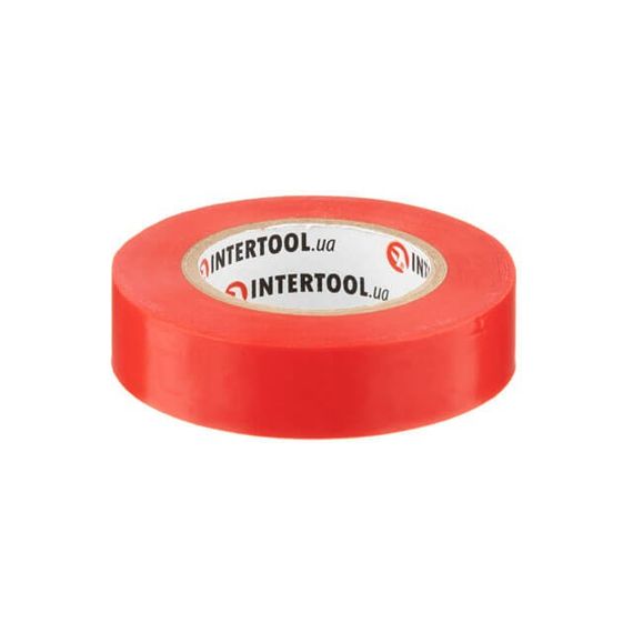 Стрічка ізоляційна 0.15 мм*17 мм*15 м червона INTERTOOL IT-00401 | Зображення 1
