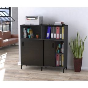 Тумба офисная Loft Design LS-1200-1200 антрацит LS-1200-1200 антрацит венге