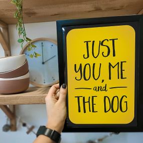Постер у рамці Just you, me and the dog A5 (MT5_21L016_BL)