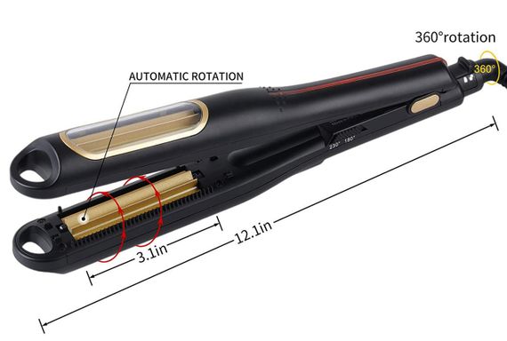 Плойка автоматичне гофре Automatic corn splint MX-486 обертовий ролик гофре терморегулятор кераміка | Зображення 3