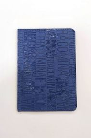Обкладинка на паспорт-книжку "Літери" PDV-06 Color-it (6973795230508) Синій