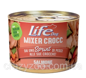 Вологий корм для собак LifeDog Mixer Crocc Salmone з лососем 150 гр 24074