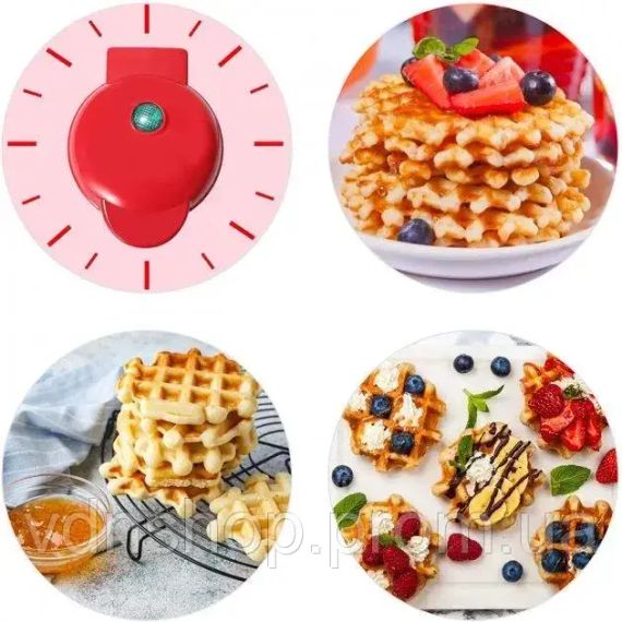 Електрична міні вафельниця з антипригарним покриттям Kucall XL-287 | Зображення 4