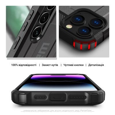 Чехол для мобильного телефона Armorstandart Panzer Apple iPhone 15 Pro Grey (ARM75645) | Зображення 4