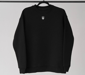 Світшот Тризуб двунитка черн S L