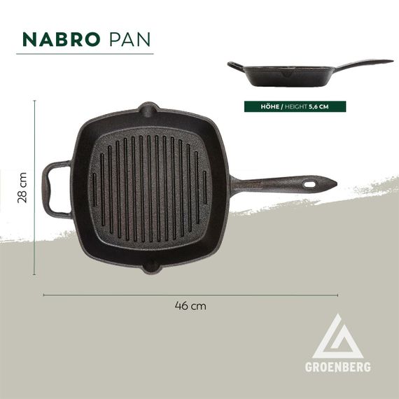 Сковорода Groenberg Nabro Pan 28x28 cm / 2 L Black (266024) | Зображення 5