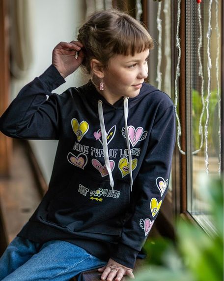 Худі для дівчинки Носи своє 146 Синій (p-4743-101333) | Зображення 4