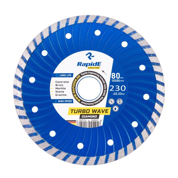 Диск алмазний Turbo Wave 230*22,23 R1230