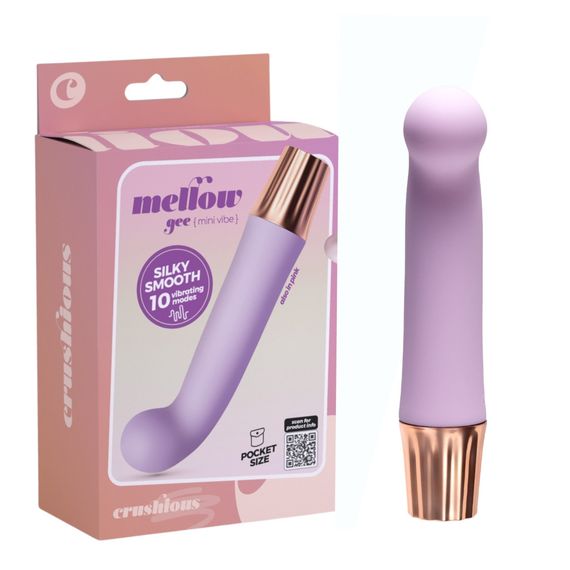 Міні-вібратор для точки G CRUSHIOUS Mellow Gee, лавандовий, 11,3 х 2,5 см sexstyle