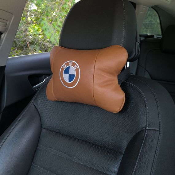 Практичная автомобильная подушка на подголовник BMW, Сувенирные автомобильные подушки XO-46 | Зображення 8