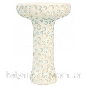 Чаша для Кальяна ETNA Phunnel Dot Glaze White