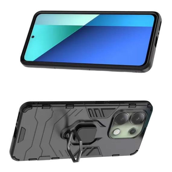 Чохол бампер Primolux Ring Armor для Xiaomi Redmi Note 13 4G - Black | Зображення 2
