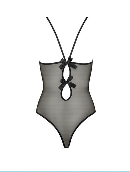 Боді сітка зі вставками мережива MELANIA BODY black S/M - Passion Sex Aura | Зображення 3