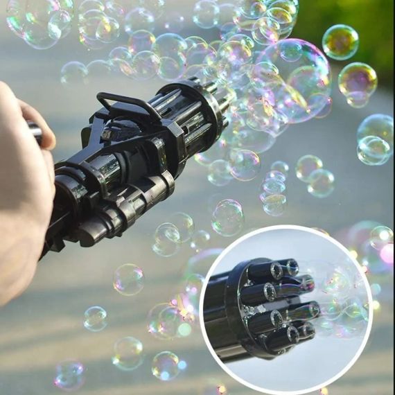Пулемет автомат для мыльных пузырей BUBBLE GUN BLASTER |Машинка для пузырей |Пистолет с бульбашками |Пузырятор | Зображення 3