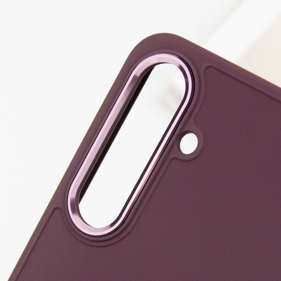 TPU чохол Bonbon Metal Style для Samsung Galaxy S23+ Бордовий / Plum | Зображення 5