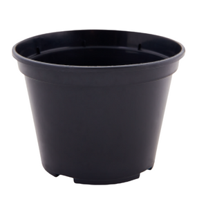 Вазон для розсади 10*7,5см круглий чорний Алеана