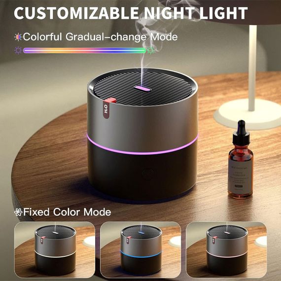 Увлажнитель воздуха с подсветкой WX107 Type-C/5V USB 230ml Black | Зображення 5