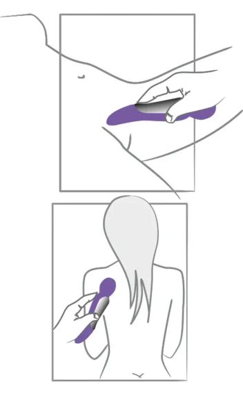 Вібратор 2 в 1 бузковий Sex Aura | Зображення 5